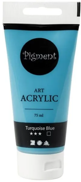 Creativ Company Pigment Art Acrylic Paint Turquoise Blue 75ml